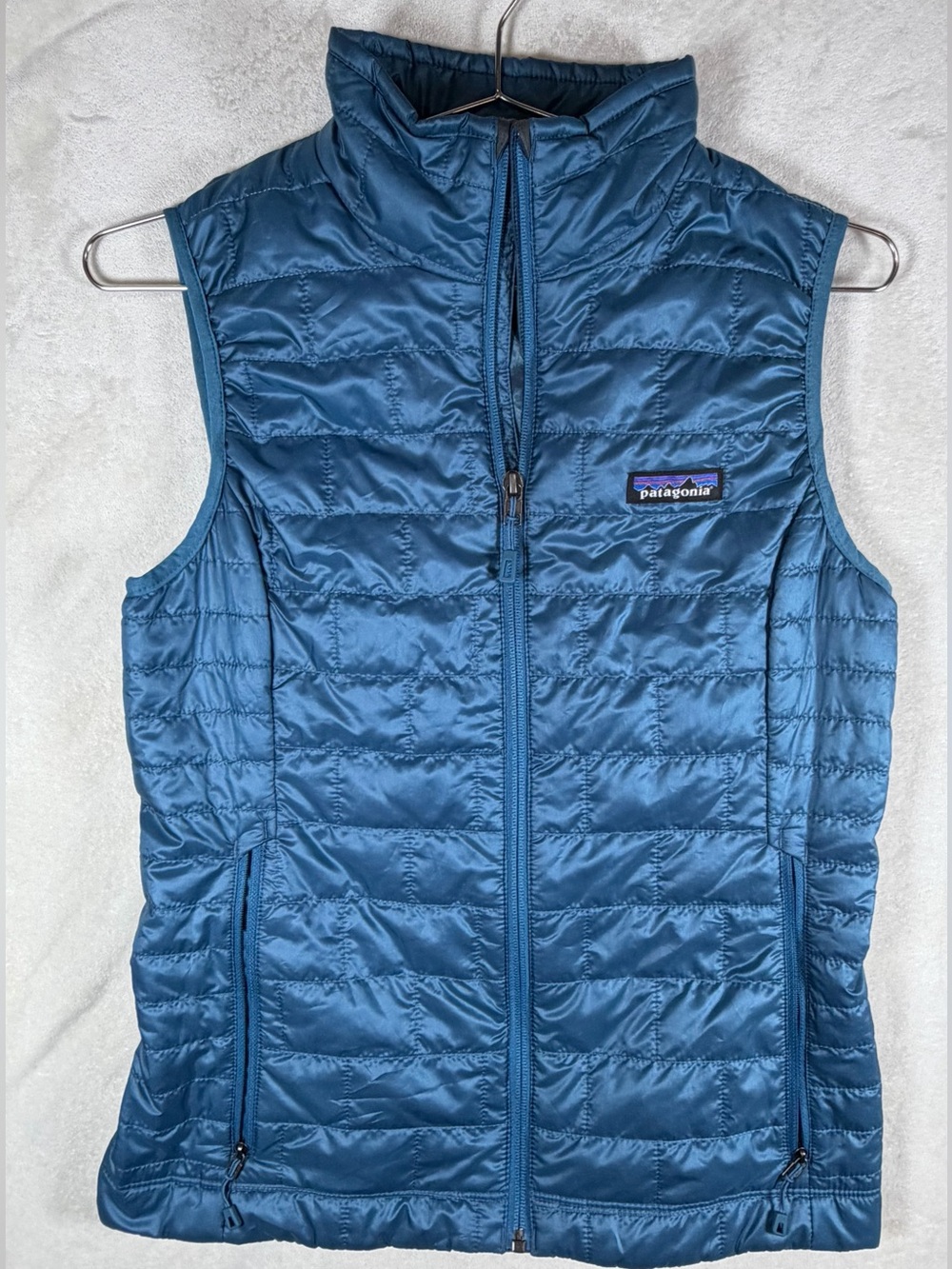 Patagonia Women’s XS Blue Quilted Puffer Down Vest